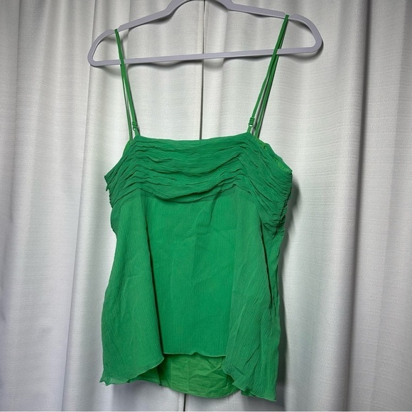 Vintage GAP Y2K Top Chiffon Silk Camisole Adjustable Straps Sz 14 Babydoll Fairy - Picture 4 of 11